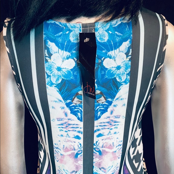 BNWT Beautiful ‘JustWear’ Form Fitting Midi Sleeveless Dress by JW, Size 12 - Picture 5 of 10